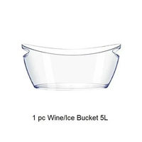 Premium Ice Bucket Jumbo 5L – Ember Es Mewah untuk Bar, Café, Event, Wadah Pendingin Anggur & Bir, K