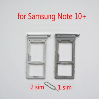 Sim Tray SD Card Holder For Samsung Note 10+ N975 Galaxy Note10+ Note 10 Plus Original Phone Housing Micro SD Card Adapter Slot