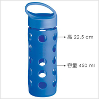 《Colourworks》防滑玻璃水壺(450ml) | 水壺 冷水瓶 隨行杯 環保杯