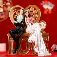 禮家興LOVE結婚禮物創意擺件送哥哥嫂子新人閨蜜朋友新婚紀念裝飾