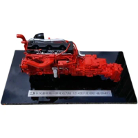 Die-casting 1:9 Scale Dongfeng Cummins Integrated Power Chain Z14 National VI Engine Winning Gearbox Alloy Model Favorites