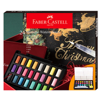 Faber-Castell 輝柏 攜帶型24色水彩塊-金屬色 576027
