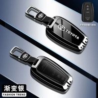 WorldAutoParts Zinc Alloy Glossy Mirror Gradient TPU Smart Car Key Fob Case Cover Keyless Remote She