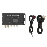 TM70RG TV LINK Modulator AV to RF Converter IR Extender with 21 Channel Display Multifunctional Adjustable for Home