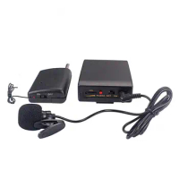 Wireless Wireless Microphone Receiver Mini Microphone Mic 20m Lapel Collar Clip System 80 - 12500Hz for Teacher Office Meeting