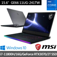 【MSI 微星】GE66 Raider 11UG-241TW 15吋240Hz電競筆電(i7-11800H/16G/2T SSD/RTX 3070-8G/Win10)