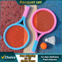 Children's Badminton Racket Balls Toys Outdoor Tennis Racket Set Parent-child Interaction 2-3 Years Old 4-year-old Sports Toys
