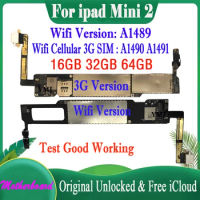 For Ipad MINI 2 Motherboard 16GB 32G 64G Plate Wifi Version A1489 Wifi+3G SIM Version A1490 A1491 Mainboard With IOS Logic board