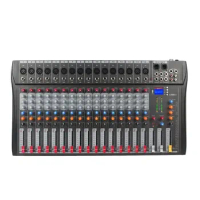 New CT16 16 Channel Professionnel Amplifier Mixer USB Blue tooth Audio Mixer DJ Controller Professional Audio for Speaker