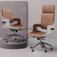 Swivel Leather Office Chairs Armchair Mobile Boss Massage Clients Computer Chair Designer Salon Sillas De Oficina Furnitures