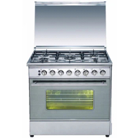 freestanding gas cooker, gas range with oven 5 burners cocinas de gas con horno cuisiniere gaz avec four stove with oven cooking