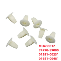 100Pcs Push Type Retainer Clip Auto Plastic Fastener Clip MU480032 74798-S9000 01281-00231 01651-00481 K47