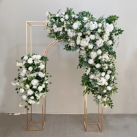 2023 New Wedding Iron Screen Framework Stage Decoration Outdoor Decorative Flower Shelf Party Background Gilded Arch