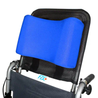 【富士康】輪椅頭靠組 (頭靠可調高度與角度 頭靠枕藍色)(不適用於方形骨架輪椅)