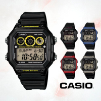 CASIO卡西歐 方形設計電子錶(AE-1300WH)