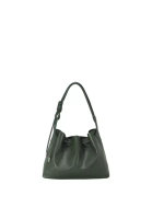 RABEANCO ELIANA Knotty Ruched Two-Way Bag - Forest Green