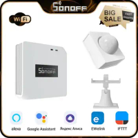 Sonoff RF Bridge R2 WiFi 433MHz WIFI Hub RF Remote Control Timing Setting Wireless Gateway Via Ewelink Alexa Google Home APP