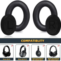 Upgraded Replacement Ear Pads for Bose QC35 &amp; QC35ii (QuietComfort 35) Headphones &amp; More - Softer Leather, Luxurious Memory Foam