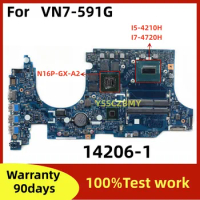 14206-1 448.02W02.0011 GTX960M GTX860M GPU Mainboard For ACER Aspire VN7-591 VN7-591G Laptop Motherboard 100% Tested OK Used