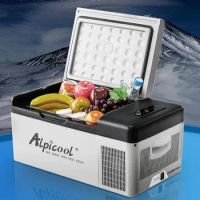 Portable Alpicool C15L car home refrigerator mini fridge AC100-240V DC12/24V Cold storage outdoor household compressor single