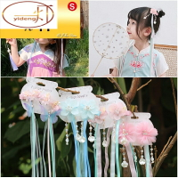 兒童古風發飾中國風女童漢服頭飾古裝寶寶頭花流蘇絲帶發夾發飾