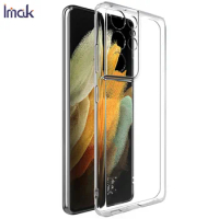 For Samsung Galaxy S21 Ultra 5G Case IMAK Ultra Thin Soft TPU Clear Back Cover Phone Cases For Samsung S21 S21+ Plus A12 A42