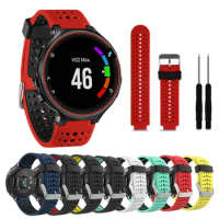 Silicone Strap Sport Watch Band For Garmin Forerunner 220 230 235 620 630 735 Smart Watch Wrist Strap Smart Bracelet Accessories