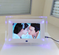 Hot   Hot Sale 7 Inch Digital Electronic Picture Frame LED Acrylic Photo Album with Light Video Loop