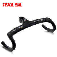 RXL SL Carbon Handlebar for Road Bike, Integrated Racing Bike Drop Handlebars, Aero Handlebars, 28.6mm, 400, 420/440