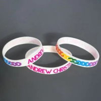 300pcs LGBTQ Pride Andrew Christian Link Wristbands Silicone Bracelets