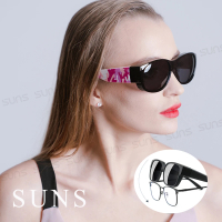 【SUNS】台灣製偏光太陽眼鏡 迷彩粉 墨鏡 抗UV400/可套鏡(防眩光/遮陽)