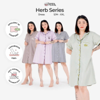 [BEST SELLER] Nyonya Piyama Herb Series Pajamas Poly Bamboo Dress / Daster - Daster murah terbaru