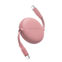 สายชาร์จ รุ่น YOYO RETRACTABLE USB-C TO USB-C [1M/3.3FT/5A-100W] สีชมพู