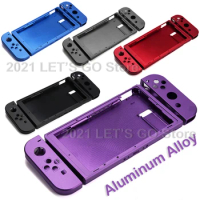 Nintend Switch DIY Aluminum Alloy Replacement Housing Cover Case Housing Shell Back Plate for Nintendo Switch Console &amp; Joycon