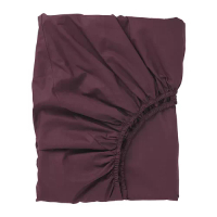 ULLVIDE 床包, 深紅色, 180x200 公分