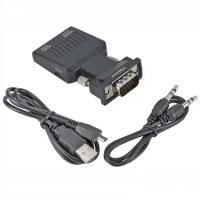 Adapter Audio Cable Audio Adapter Cables VGA Male TO HDMI Female VGA TO HDMI Cable VGA TO HDMI Adapter VGA TO HDMI Converter