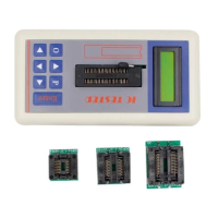 1Set Chip Tester Integrated Circuit Detector Transistor With Burning Transistor Tester ABS Tester Meter Maintenance Tester