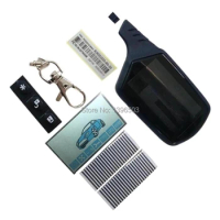 A91 Case Keychain + A91 LCD Display Zebra Paper for Russian Car Alarm 2 way LCD Remote Control Keychain Fob Twage Starline A91