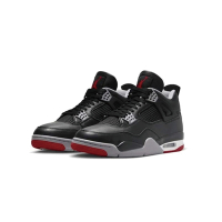 Nike Air Jordan 4 Retro Bred Reimagined 黑公牛 GS 黑紅 大尺碼 休閒鞋 大童鞋 FQ8213-006