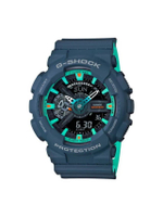 นาฬิกา G-Shock (55mm, ตัวเรือนสีฟ้า, สายสีมินต์) รุ่น GA-110CC-2ADR