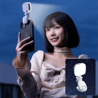 【ROSETO】口袋補光燈 609(充電式 直播攝影燈 自拍棒美顏)