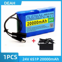 24V 6S1P 20000mAh 18650 Rechargeable Battery Lithium Battery Pack with BMS+24v battery charger Recha