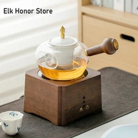 Kettle Electric Pottery Heat Resistant Glass Tea Pot with Handle Puer Kettle Coffee Glass Long Handle Pot Convenient Filterable