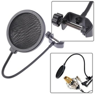 Double Layer Studio Microphone Flexible Wind Screen Sound Filter For Broadcast Karaoke Youtube Podcast Recording Accessories