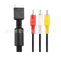 30pcs High Quality Multi Component Games Audio Video AV Cable to RCA for PS2 PS3 Cable Console TV Game Computer Black 1.8m