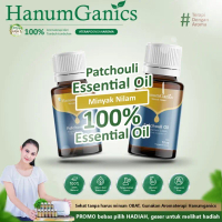 HanumGanics Patchouli Essential Oil Minyak Nilam 100% Alami Aromaterapi ASLI ORIGINAL BEST SELLER mi