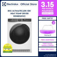 Electrolux EDH803J5WC 8kg UltimateCare 500 Heat Pump Dryer with 2 Years Warranty