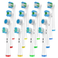 16 Count Replacement Toothbrush Heads Compatible with Braun Oral B Professional Electric Brush Heads for Oral-B Replacement Head