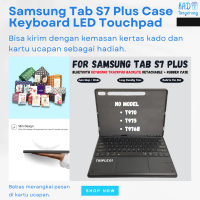 Case for Samsung Tab S7 Plus 12.4 inch 2020 5G Keyboard Touchpad LED Backlit Wireless Bluetooth Flip