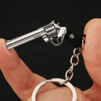 Game PUBG Mini Gun Keychain Model Pistola Miniatura De Metal Accessories Alloy Periphery Mini Revolver Key Ring Gift Toy for Boy